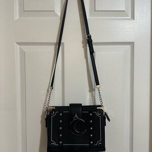 Killstar cross body bag with moon charm